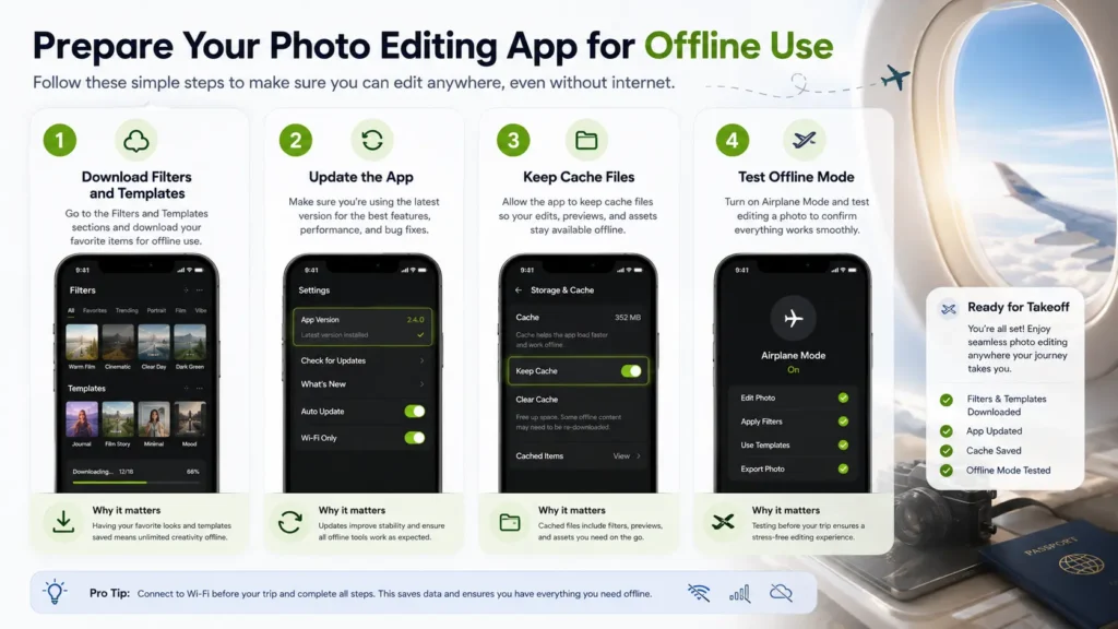 Step-by-step guide to preparing Hypic for offline photo editing
