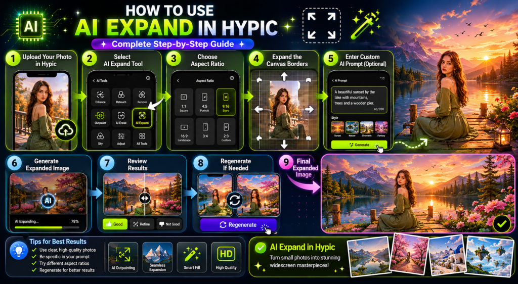 100+ Best Hypic AI Expand Prompts 2026 3 Step by step guide for using Hypic AI Expand prompts